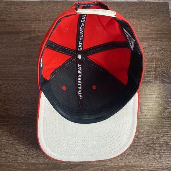 Mens Red Adjustable Already Design Co Hat w/ Fort Worth’s HG Supply Co Logo - Picture 8 of 11